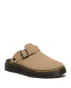 Dr. Martens' Carlson Suede Casual Slingback Mules In Savannah Tan
