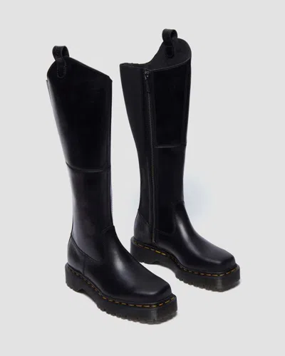 Dr. Martens Black Amaayah Knee High Leather Tall Boots