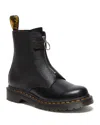 Dr. Martens' 1460 Front Zip Leather Lace Up Boots In Black