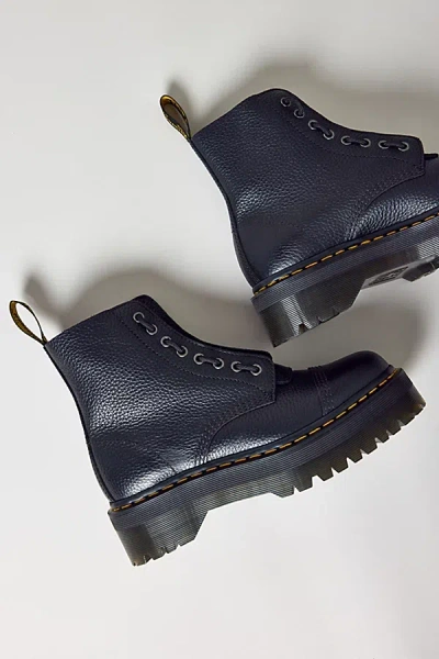 Dr. Martens Women's Sinclair Zip Up Boot In Black, Women's At Urban Outfitters In Animal Print