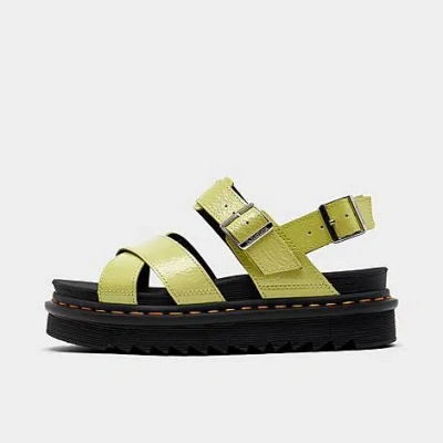Dr. Martens' Dr. Martens Women's Voss Ii Leather Strap Sandals In Lime Green