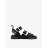 Dr. Martens Gryphon Atlas Leather Gladiator Sandals In Black