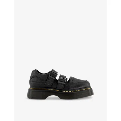 Dr. Martens' Womens Dr. Martens Buzz Chunky-sole Leather Mary Jane Shoes In Black
