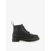 Dr. Martens Womens Black Ambassador 101 6-eyelet Leather Ankle Boots Eur 40 / 7 Uk In Black