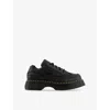 Dr. Martens' Womens Dr. Martens Buzz 5 Eye Leather Shoes In Black Milled Nappa