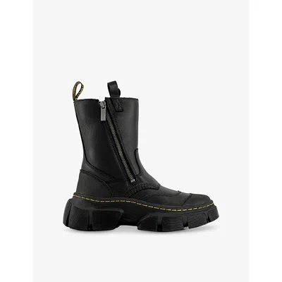 Dr. Martens Womens Black Dmxl Rigger Leather Ankle Boots Eur 39 / 6 Uk