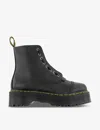 Dr. Martens' Womens Dr. Martens Sinclair Tonal-stitched Zip-up Leather Ankle Boots In Black