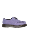 Dr. Martens Purple Ramsey Woven Suede Creepers In Twilight Purple