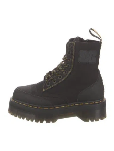 Pre-owned Dr. Martens X Ganni Colorblock Pattern Combat Boots In Multi