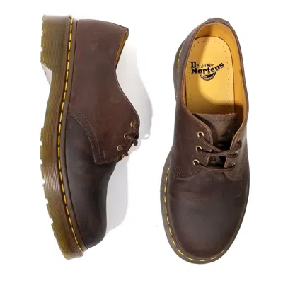 Pre-owned Dr Martens X Genuine Leather New Dr. Martens 1461 Crazy Horse Oiled Leather Oxford Shoes In Brown