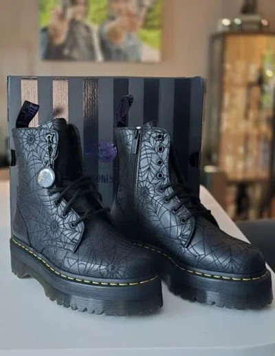 Pre-owned Dr. Martens Dr Martens X Jadon Wednesday Platform Boots Uk5 Brand In Hand In Black