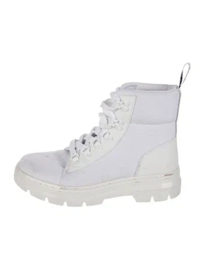 Pre-owned Dr Martens X Keith Haring Combat Boots In White