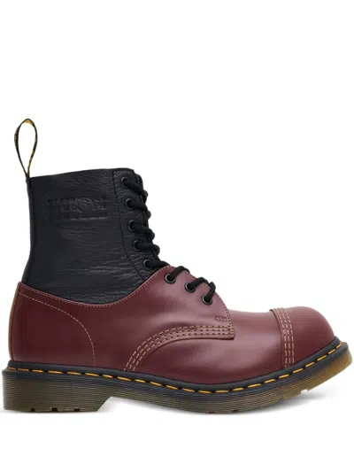 Dr. Martens X Mm6 Maison Margiela 1460 Twisted And Reimagined Leather Boots In Animal Print