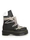 Dr. Martens X Rick Owens 1460 Quad Sole Megalace Combat Boots In Black