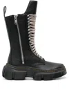 DR. MARTENS X RICK OWENS 1918 LEATHER LACE-UP BOOTS - MEN'S - CALF LEATHER/FABRIC/RUBBER