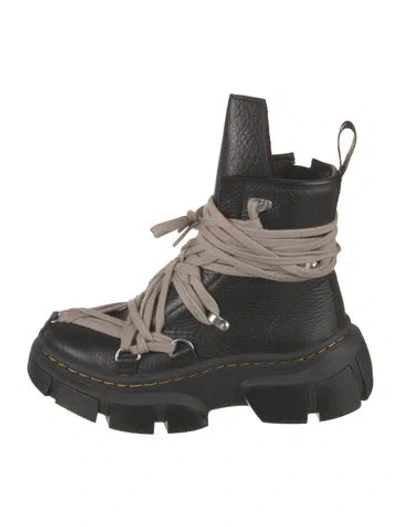 Pre-owned Dr. Martens X Rick Owens 2024 1460 Dmxl Megalace Boots In Black