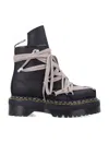 Dr. Martens X Rick Owens Black  Megalace® Woma's Boots In Black