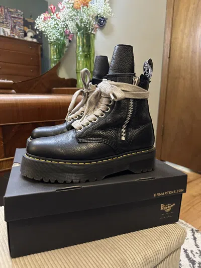 Pre-owned Dr. Martens X Rick Owens Dr. Martens 1460 Quad Lunar Shoes