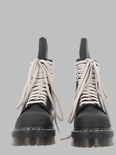 Dr. Martens X Rick Owens Leather Mini Combat Boots In Multi