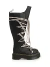 Dr. Martens X Rick Owens Pentalace 1b60 Boots Black In Black