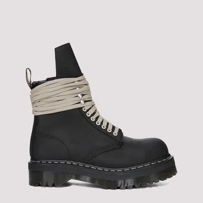 Dr. Martens X Rick Owens Rick Owens-inspired Leather Boots In Black