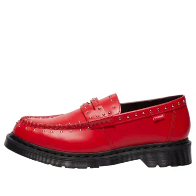 Dr. Martens X Supreme Studded Penton Loafer 'red'