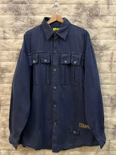 Pre-owned Dr Martens X Vintage Dr. Martens Worker Jacket In Dark Blue