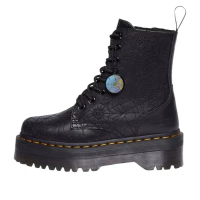 Dr. Martens X Wednesday Jadon Leather Platform Boots 'black Nappa Lux'