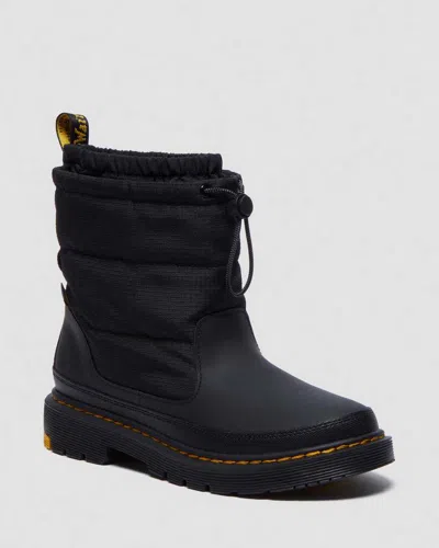 Dr. Martens' Youth Cullen Fleece Lined Winter Boots In Black