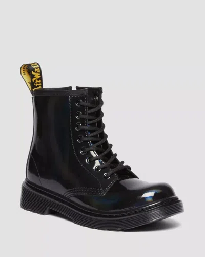 Dr. Martens Kids' Youth  Boot Black Rainbow Patent Leather Rhs654