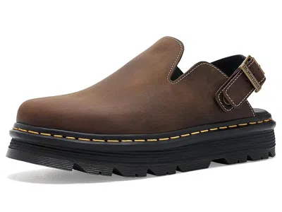 Dr. Martens Zeb Zag Mule Shoes Dark Brown: Uk 11 (us Men's 12 - Women's 13) Medium, Suede