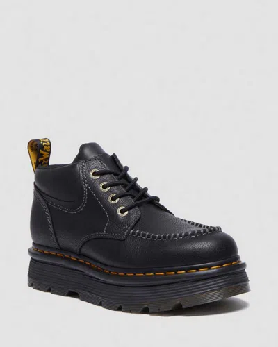 DR. MARTENS' ZEBZAG LEATHER CASUAL 4-EYE LACE-UP BOOTS