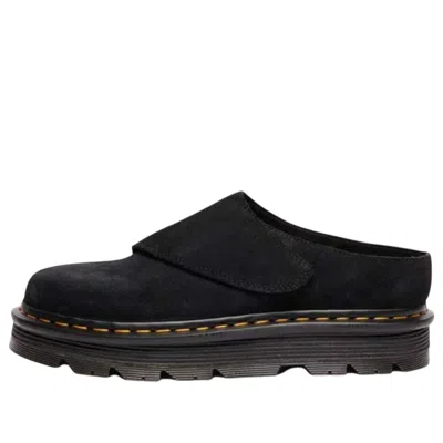 Dr. Martens Zebzag Anywair Suede Mules In Black