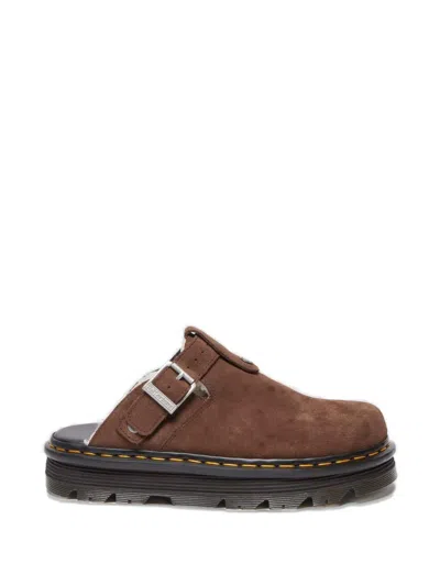 Dr. Martens Zebzag Buckled Mules In Multi