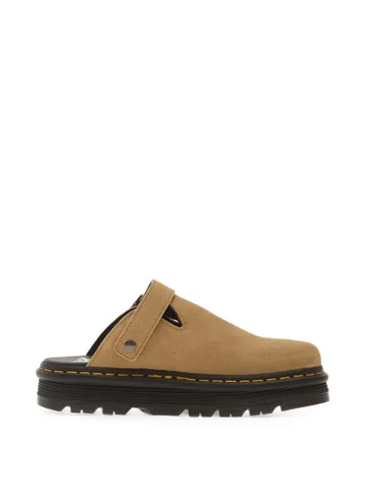 Dr. Martens Zebzag Buckle-strap Mules In Brown