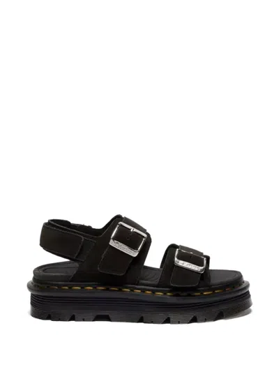 Dr. Martens Zebzag Buckle-strap Sandals In Black