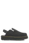 Dr. Martens' Zebzag Suede Platform Mule In Black, Men's At Urban Outfitters In Black