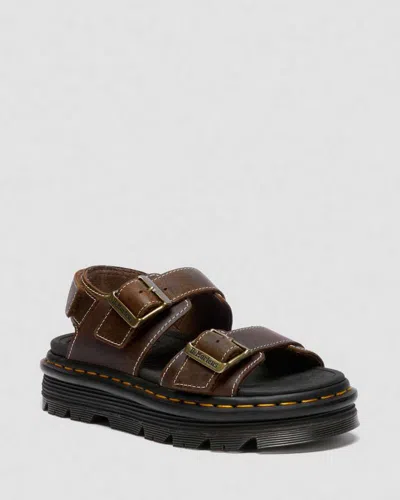 Dr. Martens Zebzag Crazy Horse Leder Sandalen In Multi