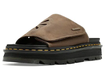 Dr. Martens Zebzag Flower Slides Sandals Dark Brown : Uk 8 (us