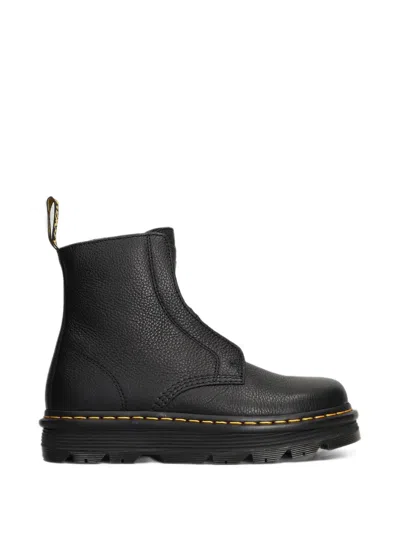 Dr. Martens Zebzag Grained Ankle Boots In Black