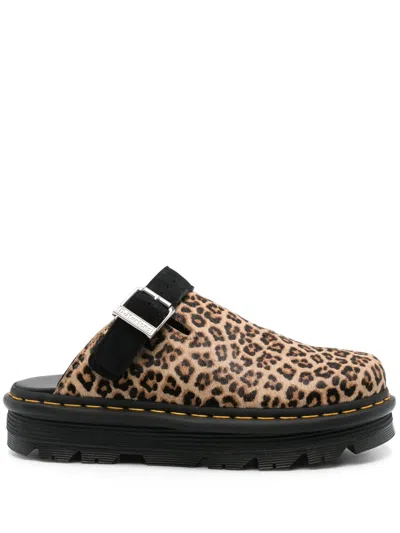 Dr. Martens' Zebzag Mules In Brown