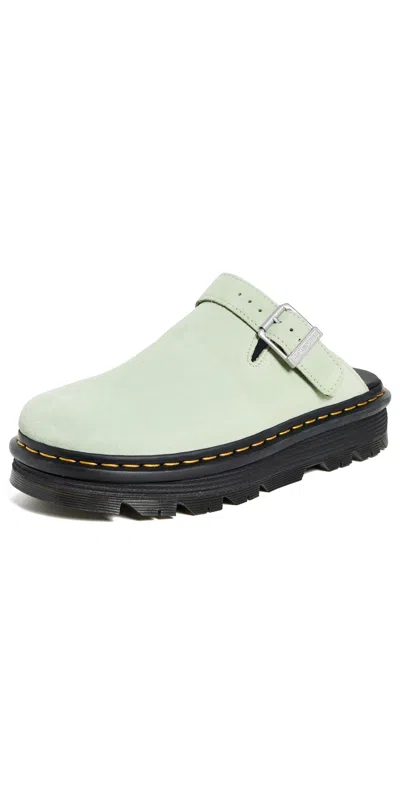 DR. MARTENS' ZEBZAG MULES SAGE GREEN