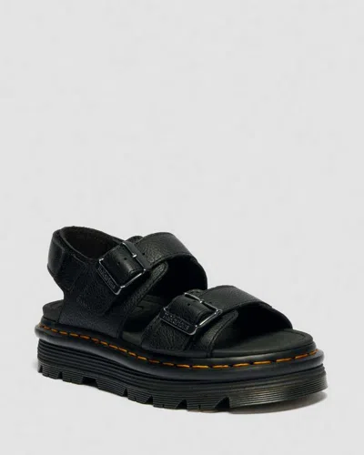Dr. Martens Zebzag Pisa Platform Sandals In Black