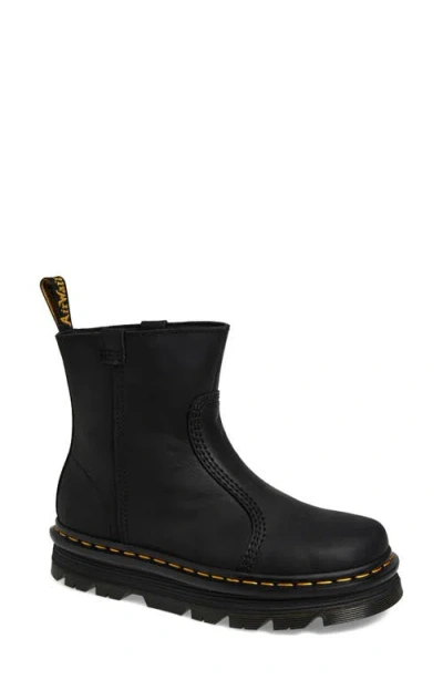 Dr. Martens' Zebzag Rigger Slip On Leather Boots In Multi