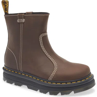 Dr. Martens Zebzag Rigger Boot In Brown