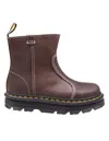 Dr. Martens Zebzag Rigger Ankle Boot In Brown Leather