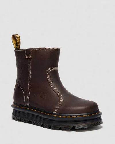 Dr. Martens' Zebzag Rigger Slip On Leather Boots In Multi