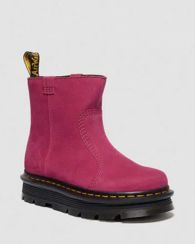 DR. MARTENS ZEBZAG RIGGER SLIP ON NUBUCK STIEFEL