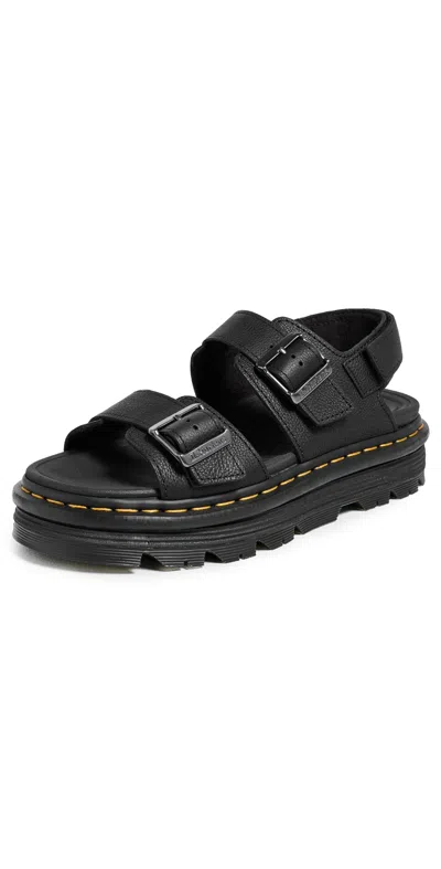 Dr. Martens Zebzag Pisa Platform Sandals In Black