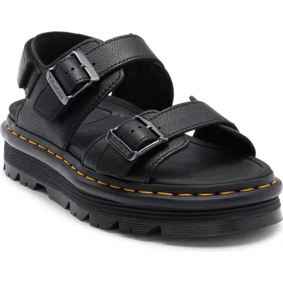 Dr. Martens Zebzag Pisa Platform Sandals In Black